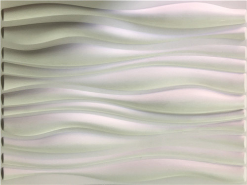 Cetakan Bukti Terintegrasi Ubin Dinding 3D Putih, Panel Penutup Dinding 3D Ramah Lingkungan