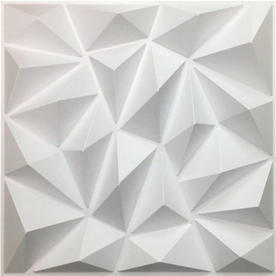 DIY Geometric 3D PVC Wall Panel dicuci ramah lingkungan kedalaman 0,1 sentimeter
