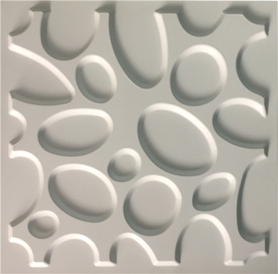 Paintable Antique Style 3D Plastik Wall Panel, Wall Decor Ukuran PVC 50 * 50cm