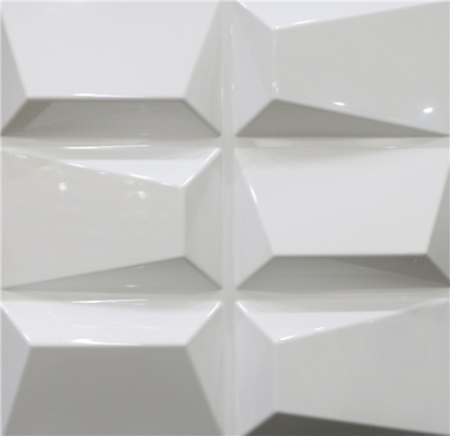 Panel Dinding PVC Ringan 3D Eksterior Tahan Air Dengan Desain Fashion Timbul