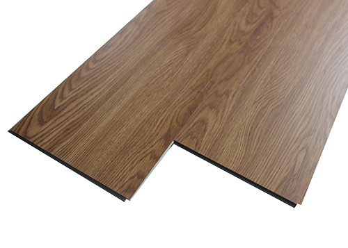 SPC Rigid Click Dry Back Vinyl Plank Lantai Tekstur Kayu Dengan Busa IXPE